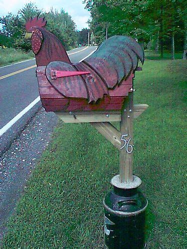 metal chicken box painted|12 Chicken Mailboxes ideas .